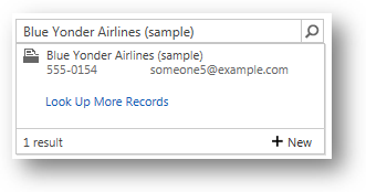 Inline lookup in Dynamics CRM