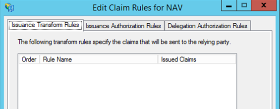 AD FS Edit Claims Rule