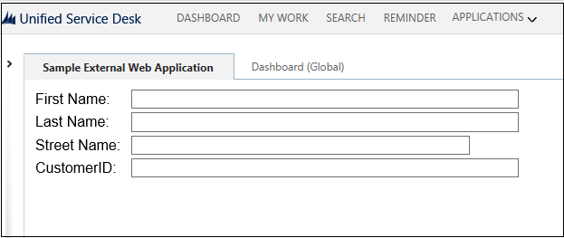 Hosting af webapp i Unified Service Desk