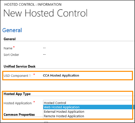 Hosting af ekstern app i Unified Service Desk