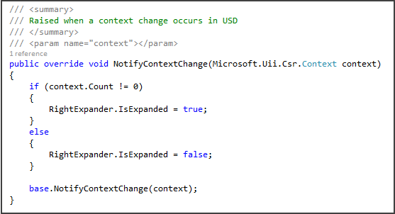 Opdateret NotifyContextChange-metode