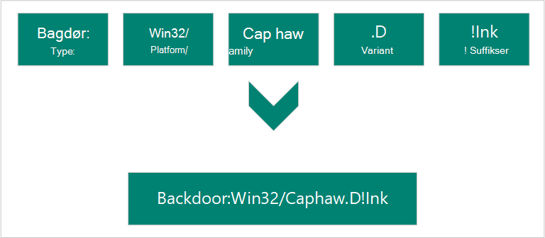 How Microsoft determines names malware