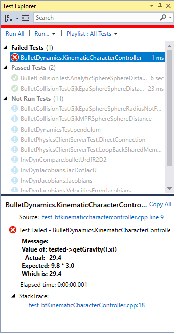 CTest with Google Test Framework in Visual Studio