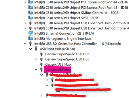 Blocking nested devices from the root.