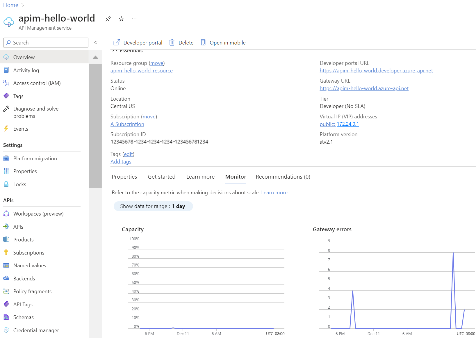 API Management-Instanz.