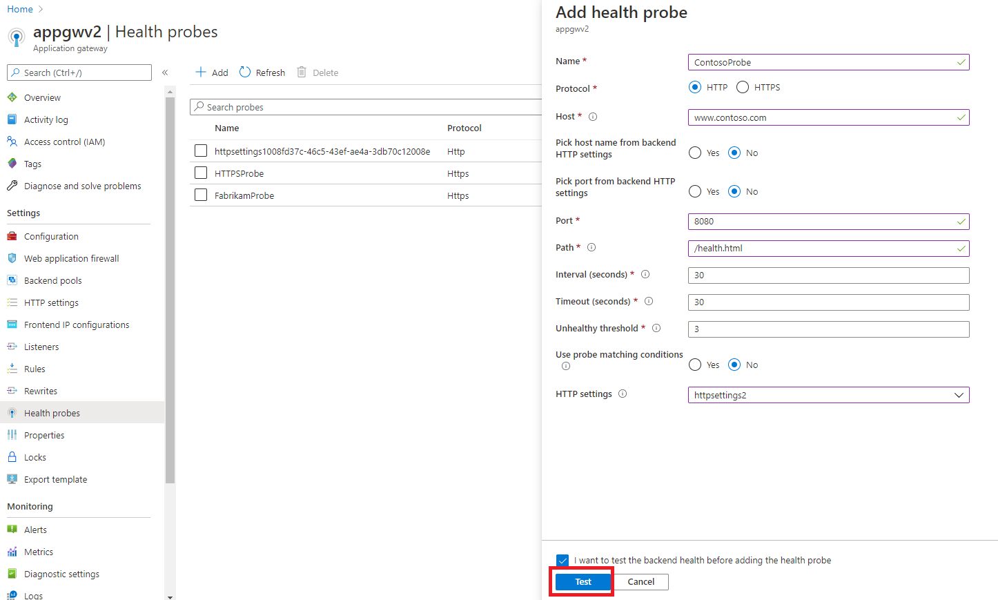 Testen der Back-End-Integrität