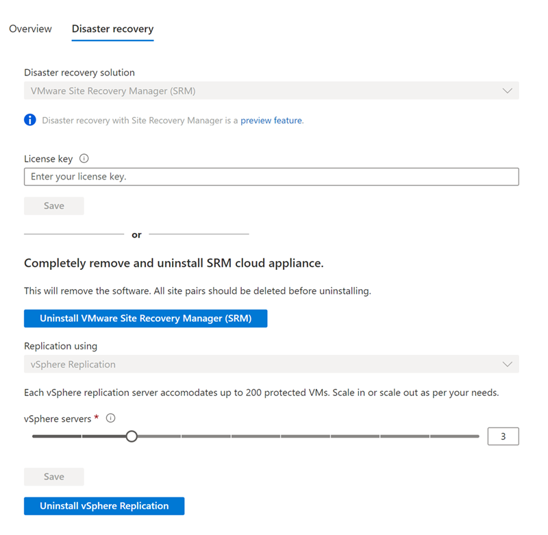 Screenshot: Installation von SRM und Replikationsappliance