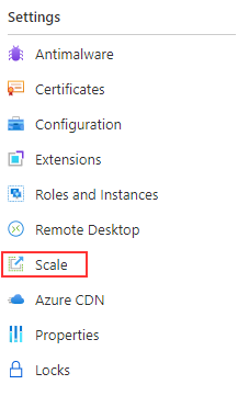 Die Abbildung zeigt das Auswählen der Option „Remotedesktop“ im Azure-Portal.