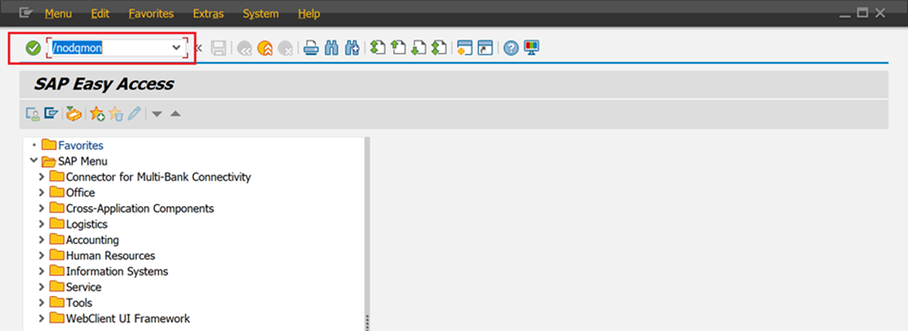 Screenshot des SAP-Anmeldetools.