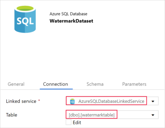 Grenzwertdataset – Verbindung