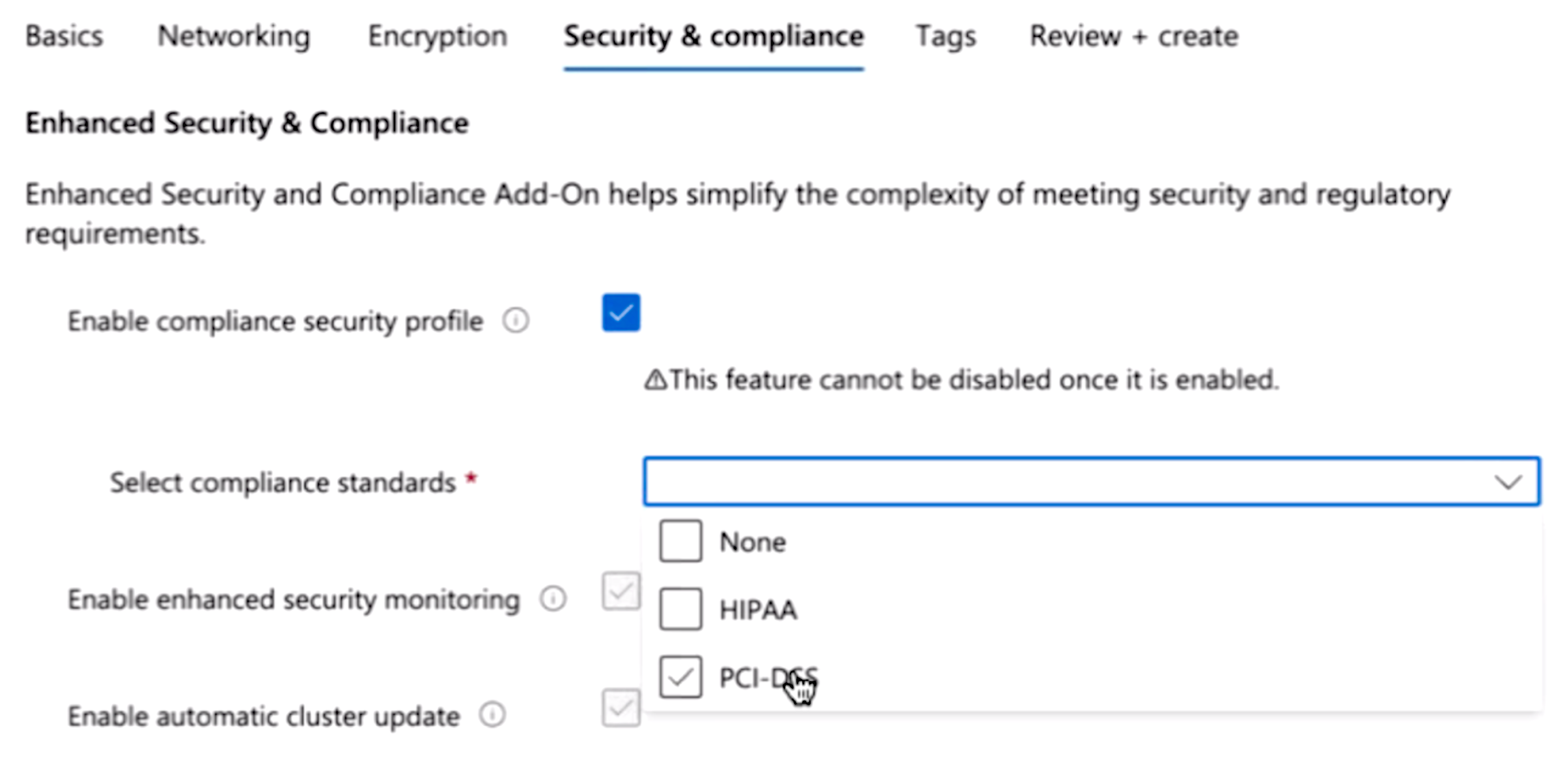 Erweiterte Add-On-Features für Sicherheit und Compliance im Azure-Portal für neue Arbeitsbereiche