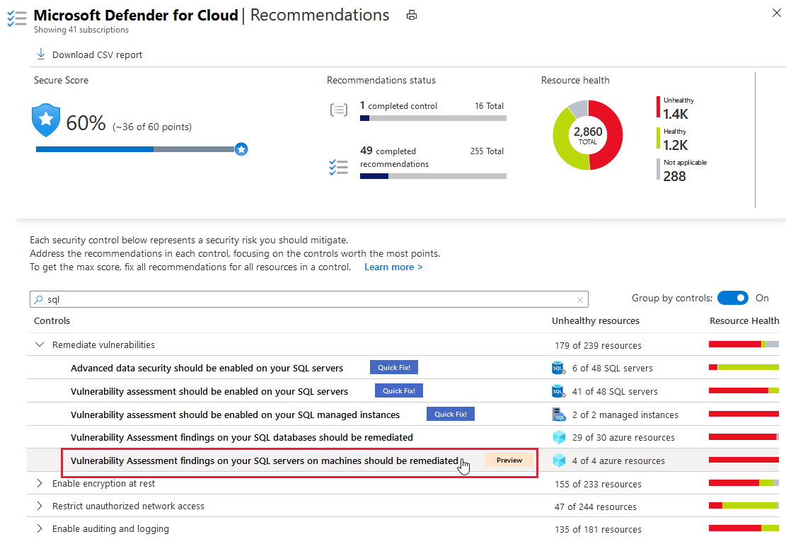 Ermittelte Sicherheitsrisiken für SQL Server-Instanzen auf Computern müssen behoben werden