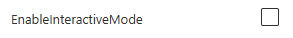 Screenshot der Konfiguration des interaktiven Modus.