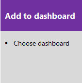 Diagramm ist ein Link zum Hinzufügen eines Diagramms zum Dashboardartikel.