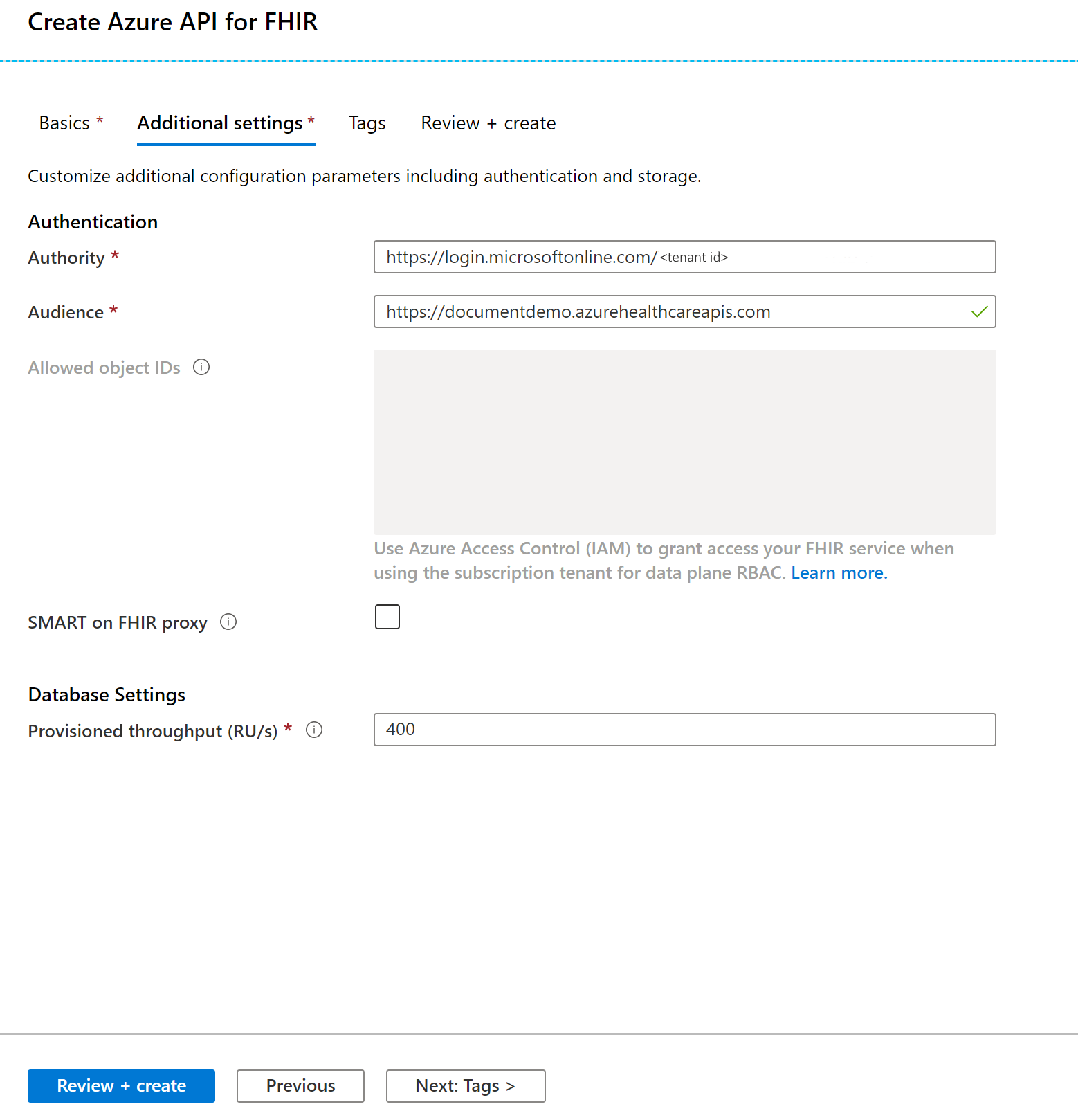 Standard-Authentifizierungseinstellungen