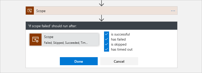 Auswählen des Bereichsstatus