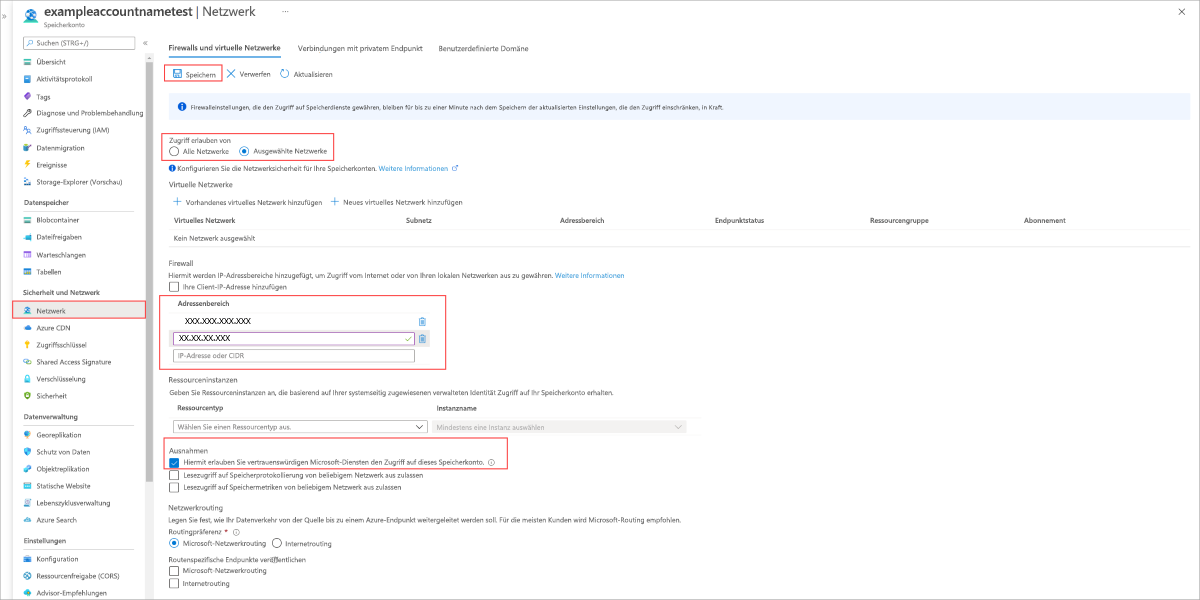 Konfigurieren von Firewall- und VNET-Einstellungen für die Azure-Dateisynchronisierung