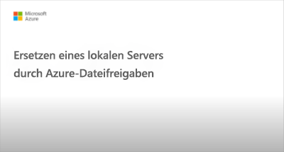 Screencast des Videos zum Thema „Ersetzen von lokalen Dateiservern“ – Zum Wiedergeben klicken.