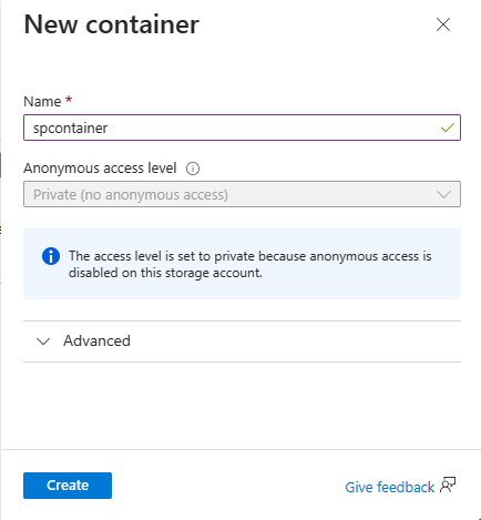 Screenshot: Seite „Container hinzufügen“