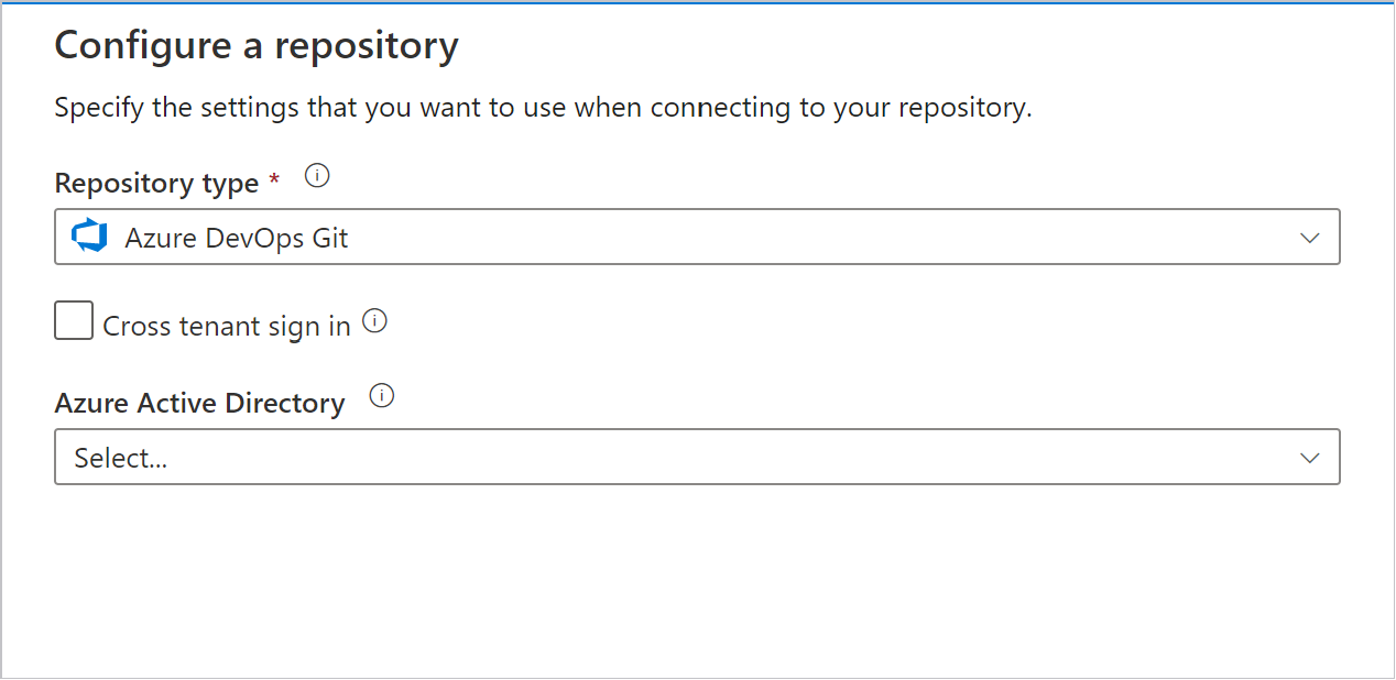 Konfigurieren der Repositoryeinstellungen