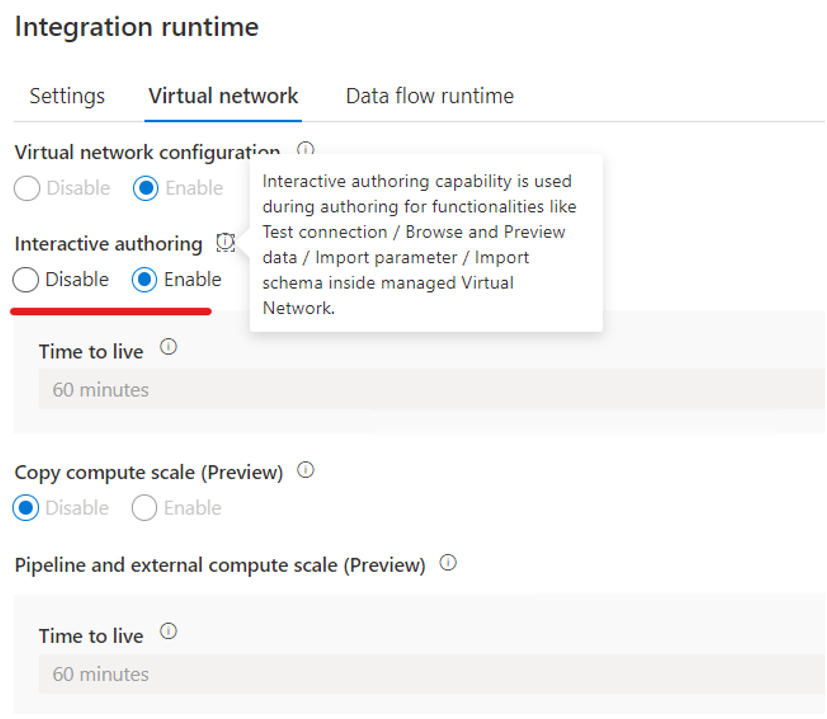 Screenshot: Aktivieren des interaktiven Authorings