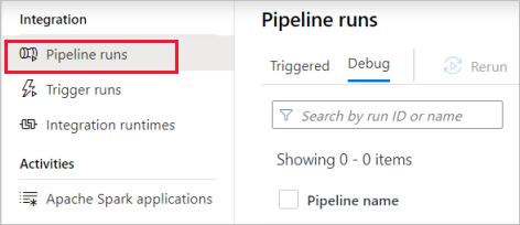 Auswählen von Pipelineausführungen