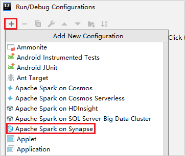 Befehl „Submit Spark Application to HDInsight“ (Spark-Anwendung an HDInsight senden) 2