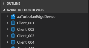 Screenshot: Ansicht des Geräts im Visual Studio Code-Explorer