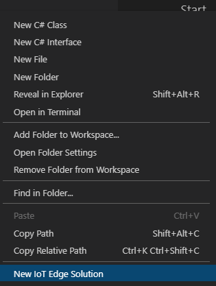 Erstellen einer neuen IoT Edge-Projektmappe