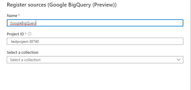 Konfigurieren der BigQuery-Quelle