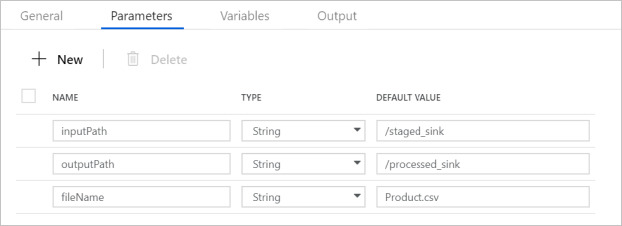 Pipelineparameter