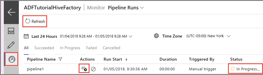 Überwachen der Pipelineausführungen