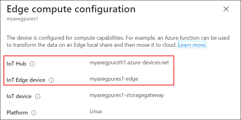 Konfiguration für Edgecomputing