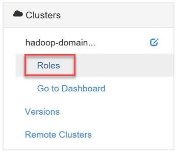 Apache Ambari – Menülink Rollen.