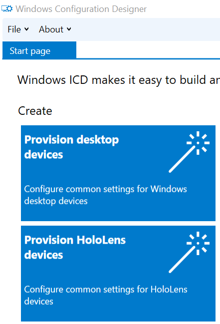 Auswählen der Bereitstellung von HoloLens.