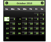 Screenshot: j Query UI 1 Punkt 13 Punkt 1 Kalender mit dem Design 