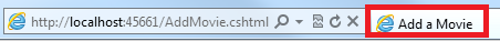 Eine Browserregisterkarte mit dem dynamisch erstellten Titel 