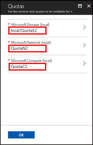 Finalisieren der Kontingentzuweisungen für einen neuen Plan in Azure Stack Hub