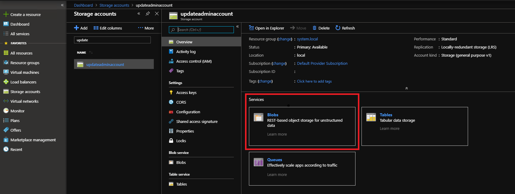 Azure Stack Hub Defender: Alle Dienste