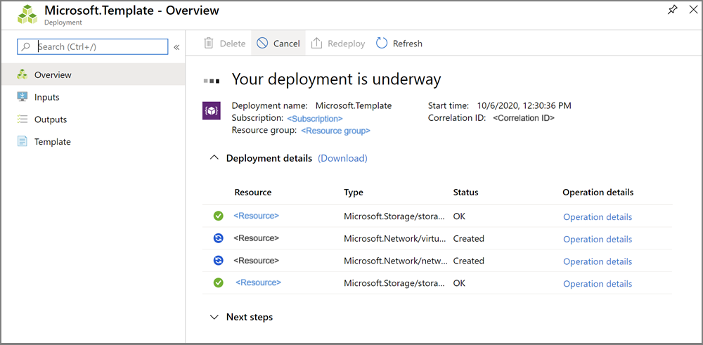 Auswählen der Ressourcengruppe im Azure Stack Hub-Portal