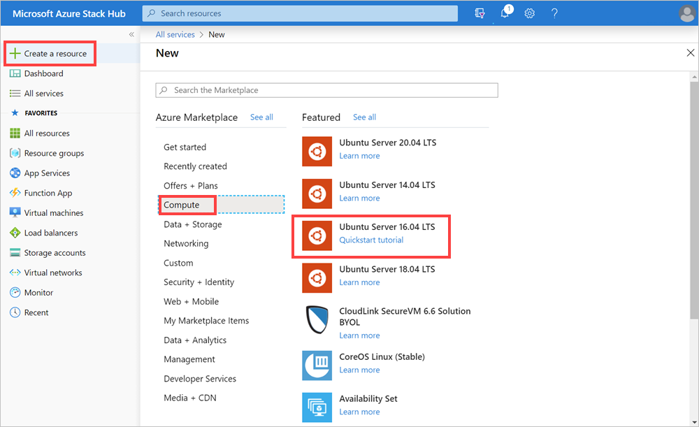 Bereitstellen einer Web-App auf einer Azure Stack Hub-VM-