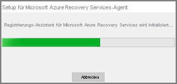 Screenshot shows how to run Recovery Services agent installer credentials.