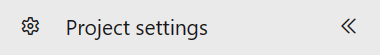 Screenshot: Azure DevOps-Schaltfläche „Projekteinstellungen“