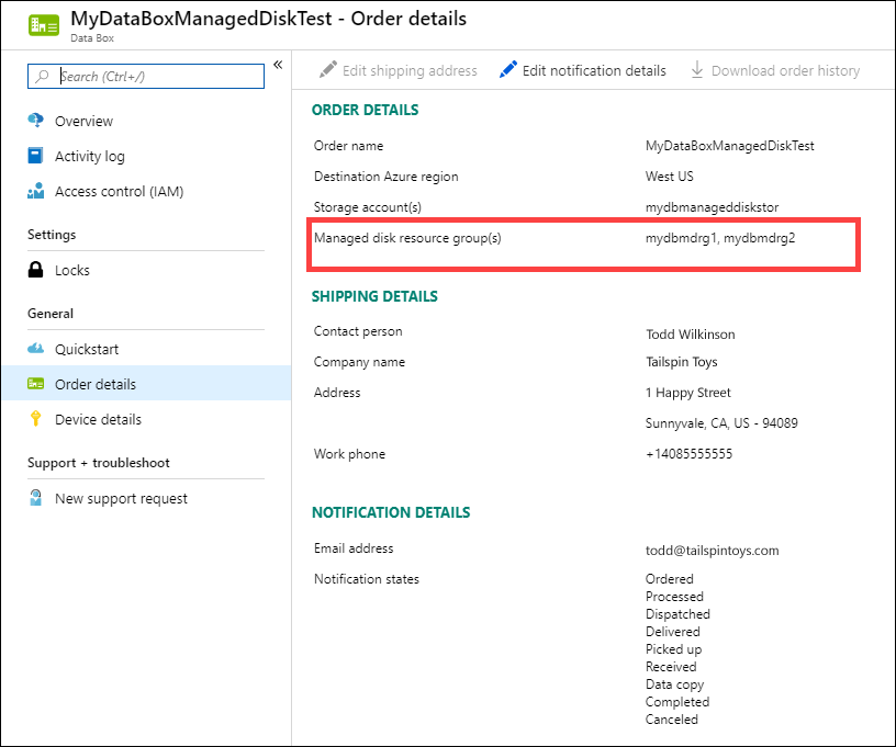 Identifizieren von Ressourcengruppen für verwaltete Datenträger