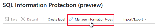 Verwalten von Informationstypen für Ihre Information Protection-Richtlinie