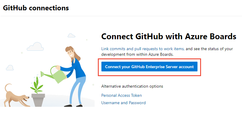 Screenshot: Erste Verbindung mit GitHub-Anmeldeinformationen