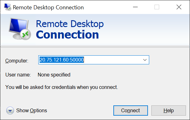 Remotedesktopverbindung