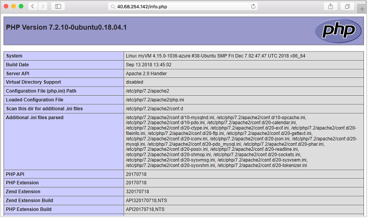 PHP-Infoseite