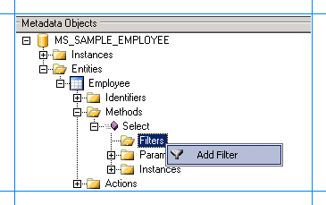 Hinzufügen eines Filters zur SELECT-Methode