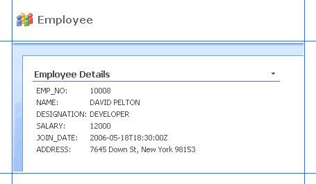 Detaillierter Mitarbeiterdatensatz